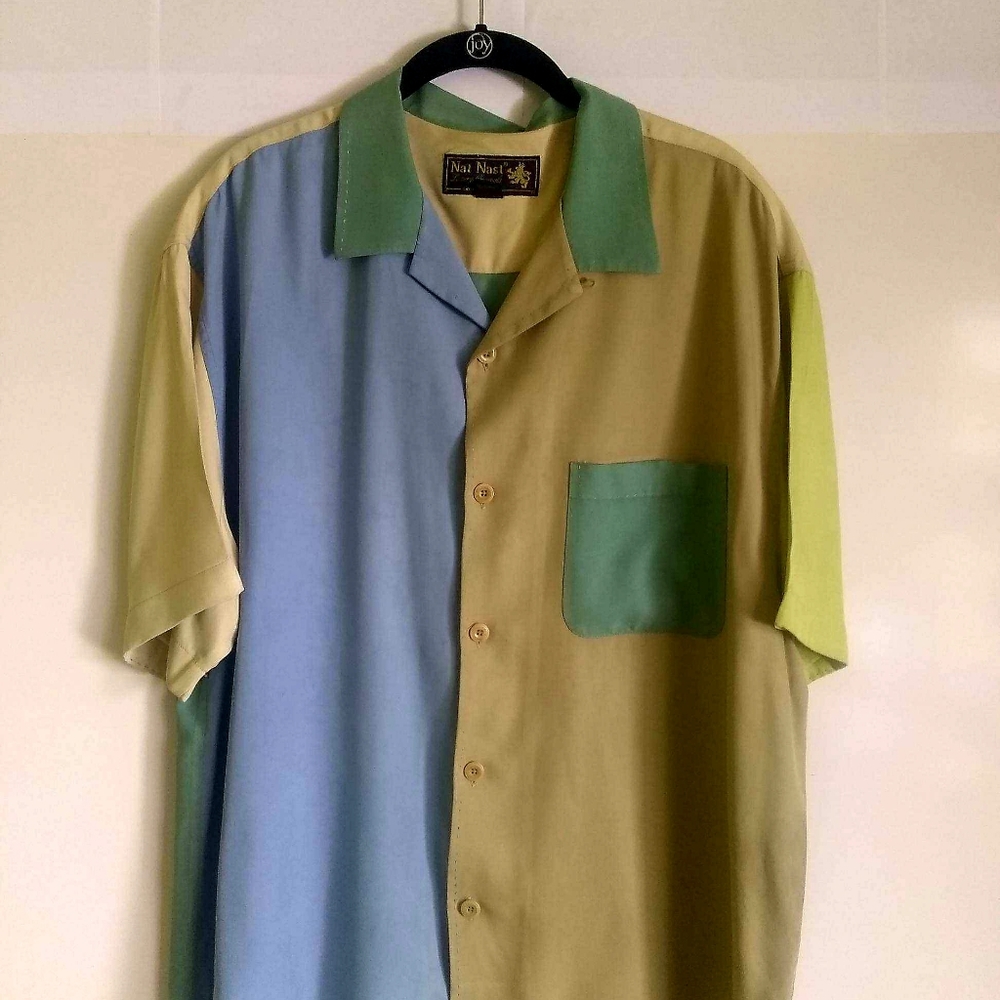 Mens 100 % silk Nat Nast " limited edition" shirt